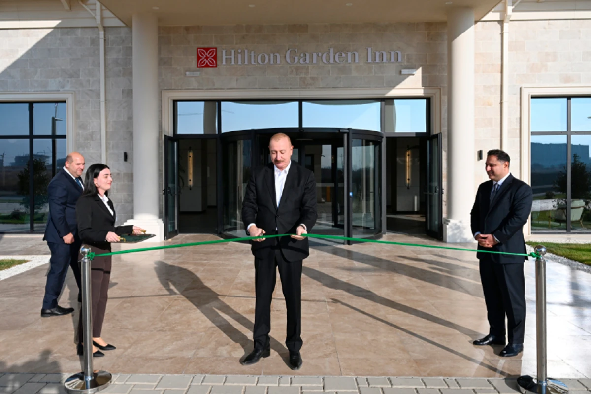 Ağdam şəhərində “Hilton Garden Inn Agdam” hoteli istifadəyə verildi
