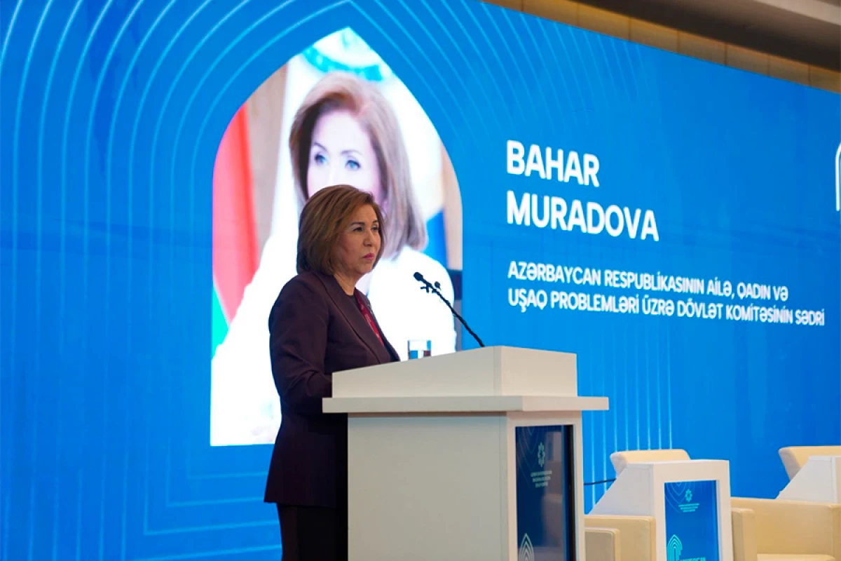 Bahar Muradova: “Dövlət siyasətinin mərkəzində güclü ailə və sağlam mənəviyyat dayanır”