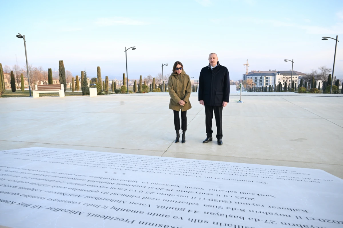 İlham Əliyev Xankəndidə Zəfər parkının açılışında iştirak etdi - YENİLƏNDİ — 8