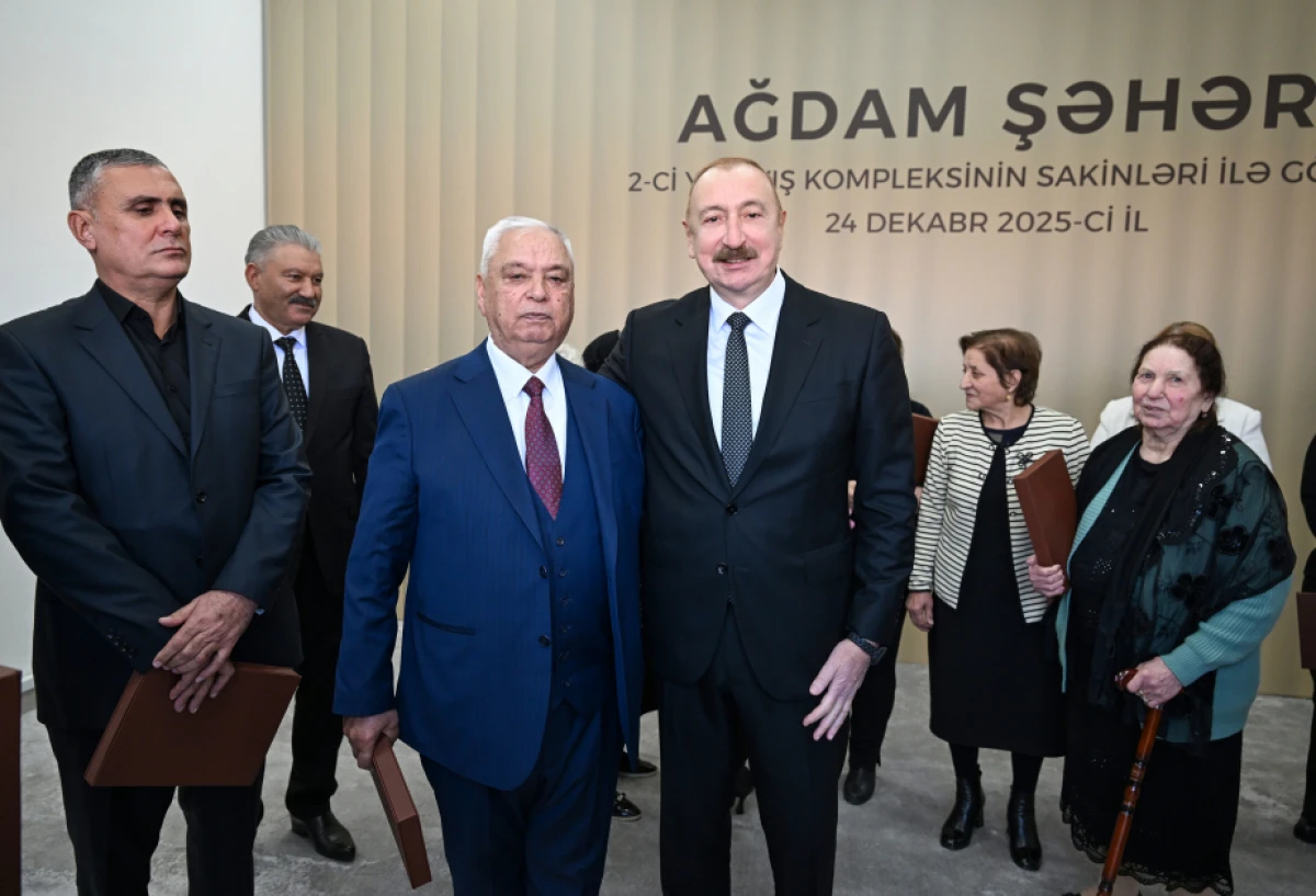 İlham Əliyev Ağdamda 2-ci yaşayış kompleksinin açılışında iştirak etdi - YENİLƏNDİ 2 — 8