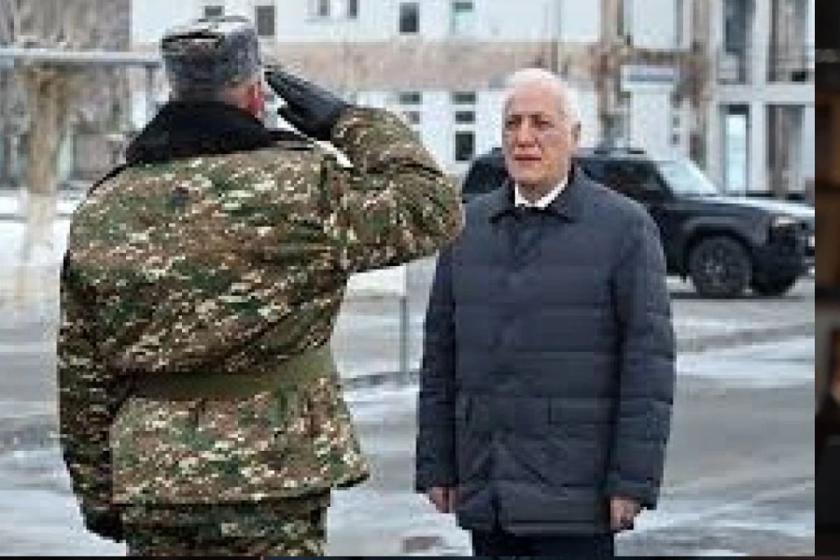 Ermənistan prezidenti sərhədə gəldi