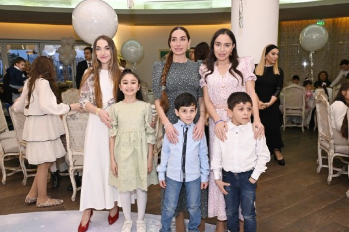 Leyla, Arzu və Alena Əliyevalar qayğıya ehtiyacı olan uşaqlarla şənlikdə