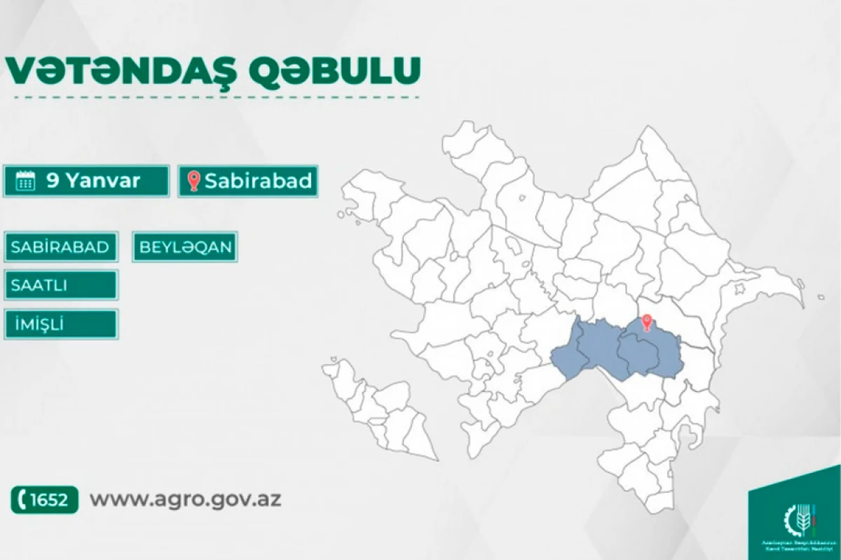 Məcnun Məmmədov Sabirabadda vətəndaşları qəbul edəcək