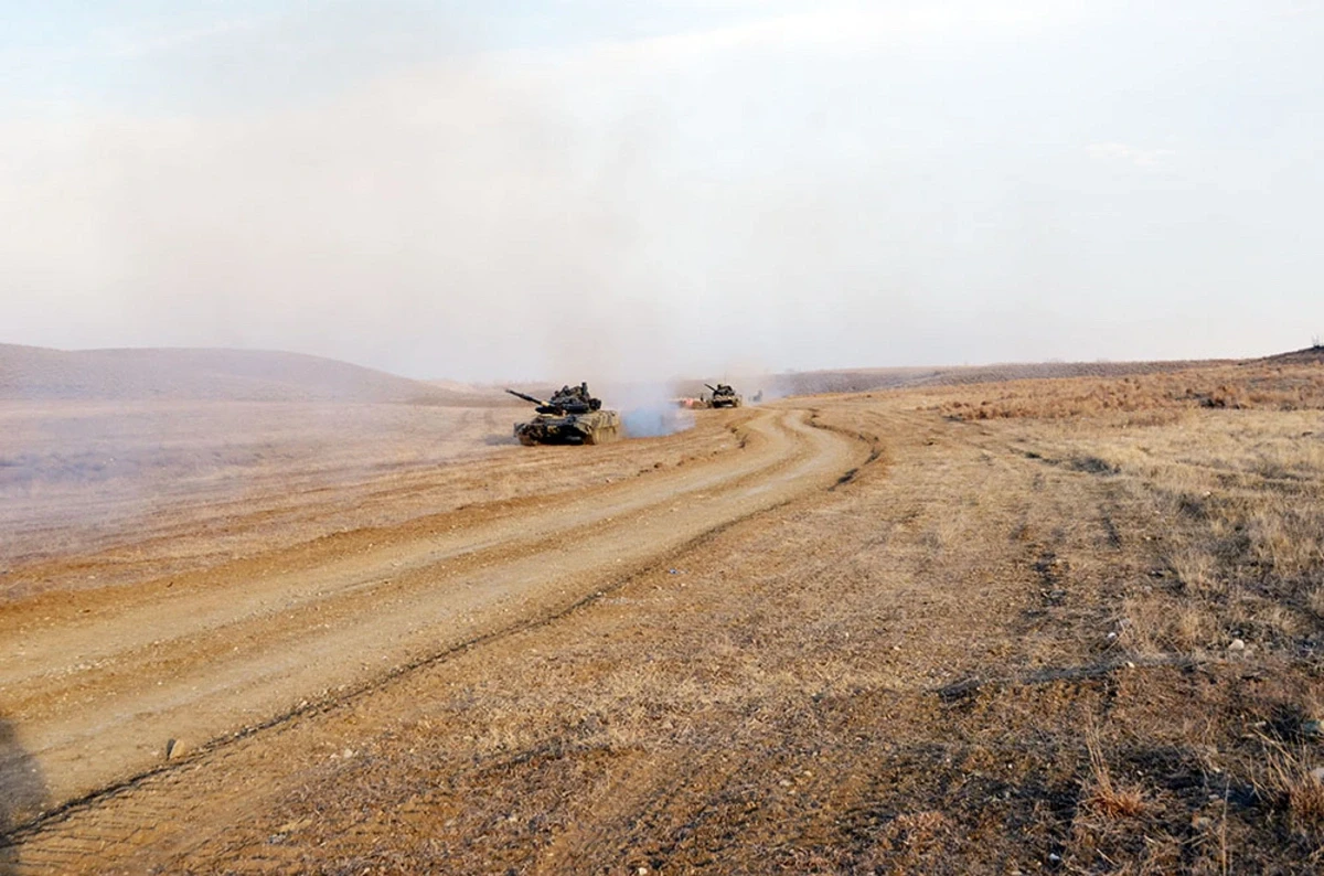 Azərbaycan Ordusunun N hərbi hissəsində taktiki təlim keçirildi — 1