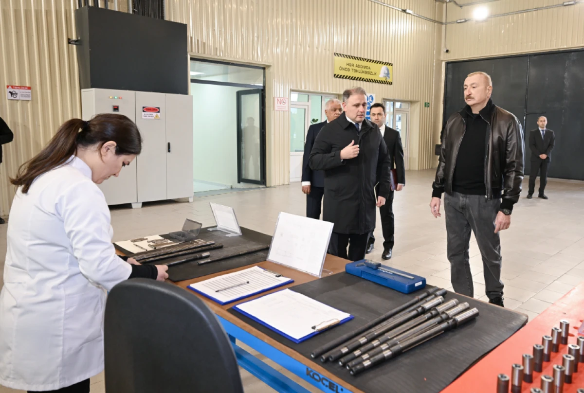 Prezident Tərtər elektromexanika zavodunun yenidənqurmadan sonra açılışında iştirak etdi - YENİLƏNDİ — 1