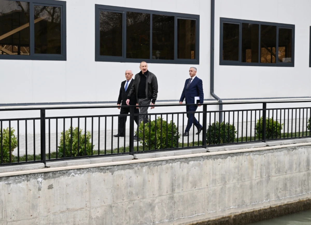 Prezident Ağdərədə "Qozlukörpü" Su Elektrik Stansiyasının açılışında iştirak etdi - YENİLƏNDİ — 3