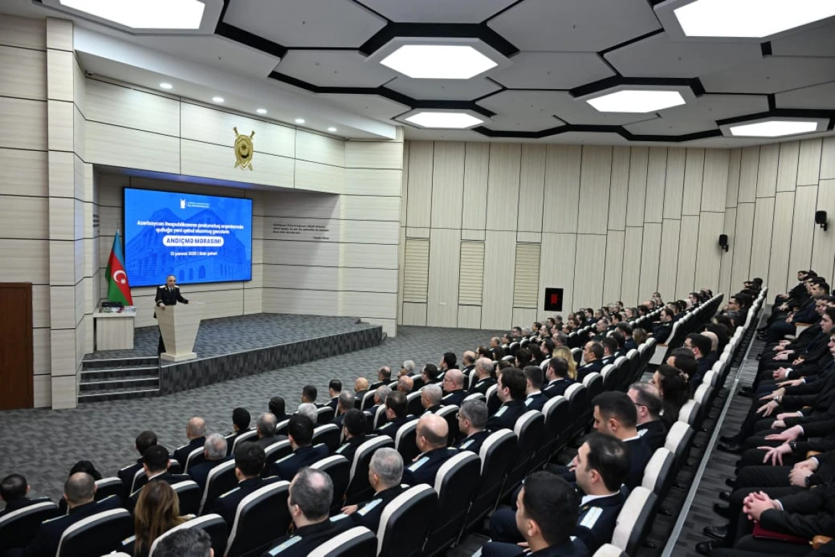 Prokurorluğa qəbul edilənlərin andiçmə mərasimi keçirildi — 2