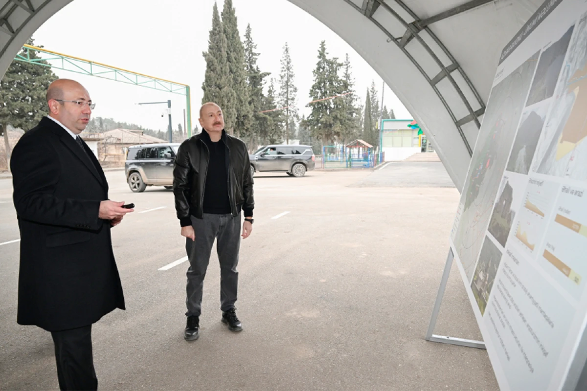 Prezident İlham Əliyev Ağdərə şəhərinin Baş planı ilə tanış oldu