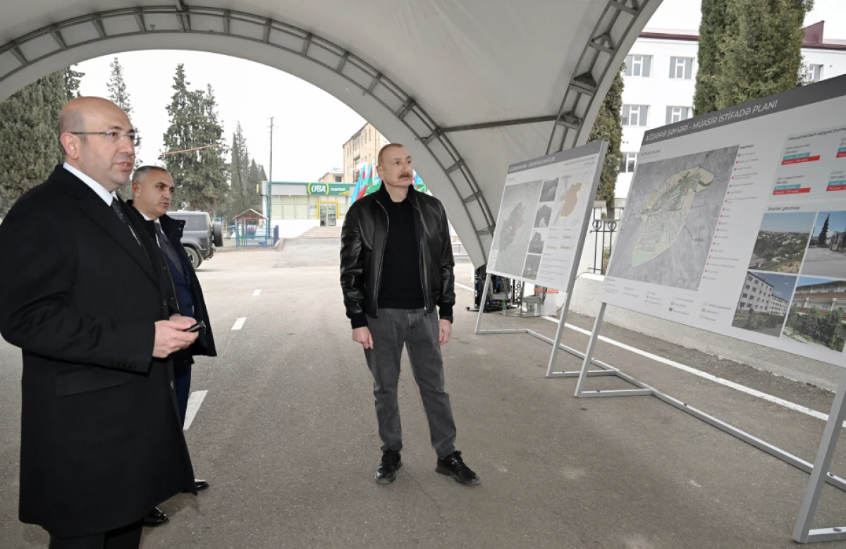 Prezident İlham Əliyev Ağdərə şəhərinin Baş planı ilə tanış oldu — 8