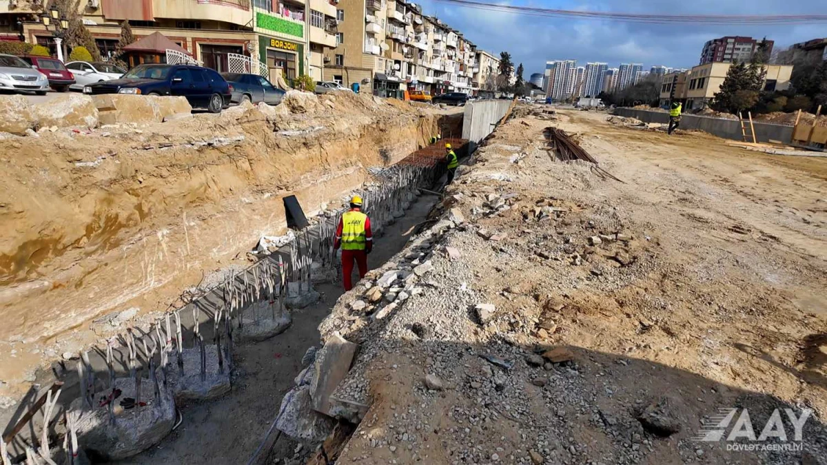 Yeni avtomobil yolunun tikintisi davam etdirilir - FOTO — 7