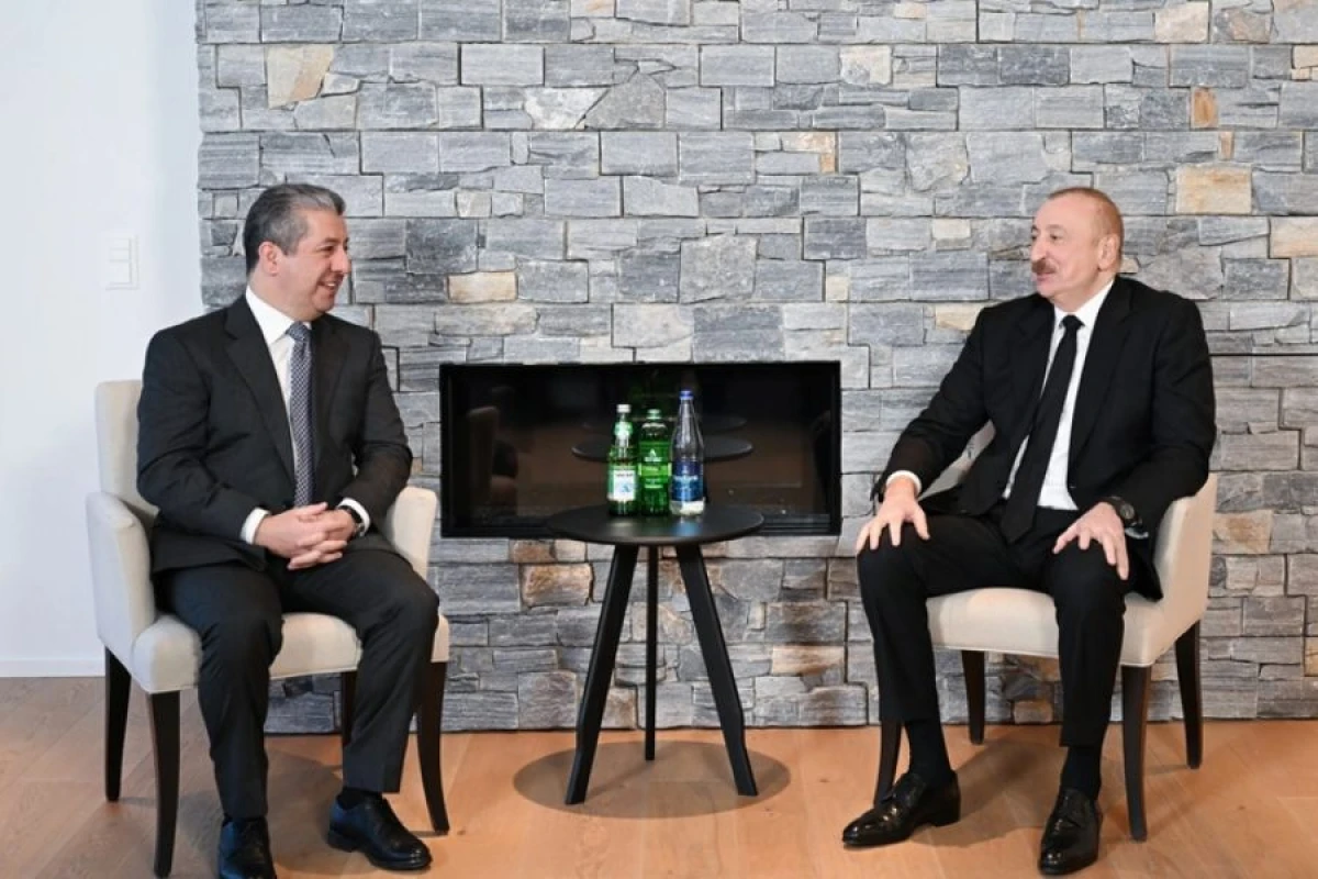 İlham Əliyev İraq Kürdüstan Regionunun Baş naziri ilə görüşdü