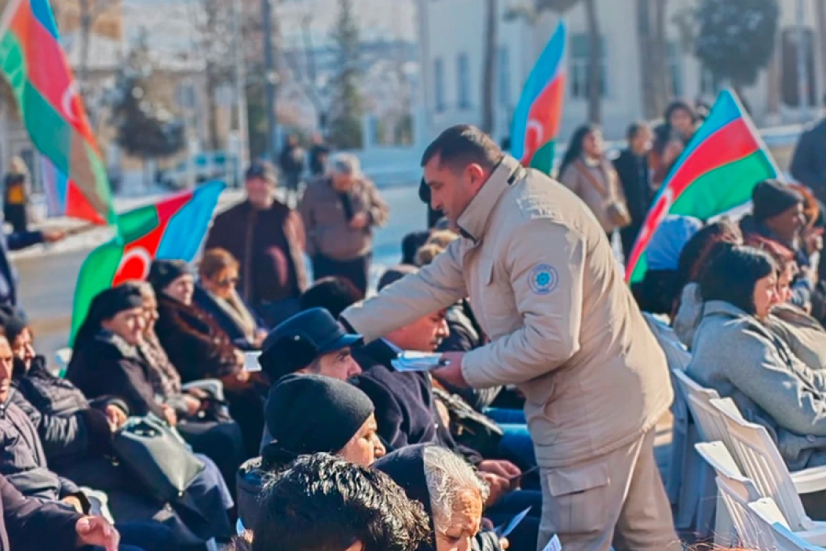 ANAMA Xankəndiyə köçən sakinlərə maarifləndirmə tədbiri keçirdi