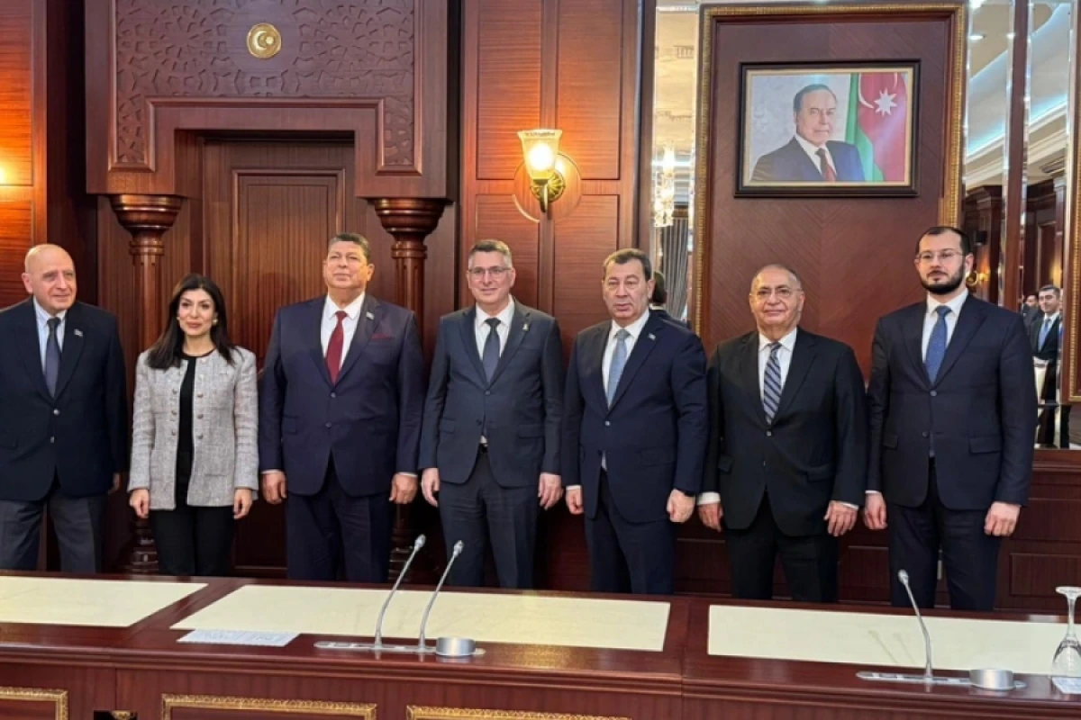 Gideon Saar Milli Məclisin deputatları ilə görüşdü