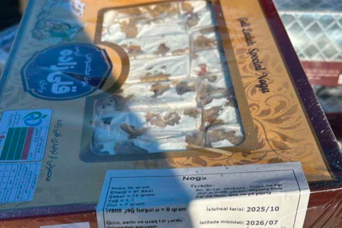 İrandan gətirilən qənnadı məhsulunda kif aşkarlandı