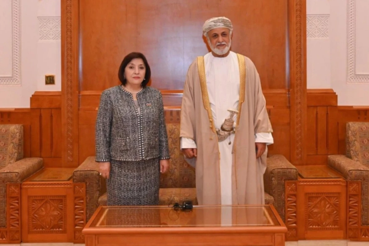 Sahibə Qafarova Oman Sultanlığı Dövlət Şurasının sədri ilə görüşdü