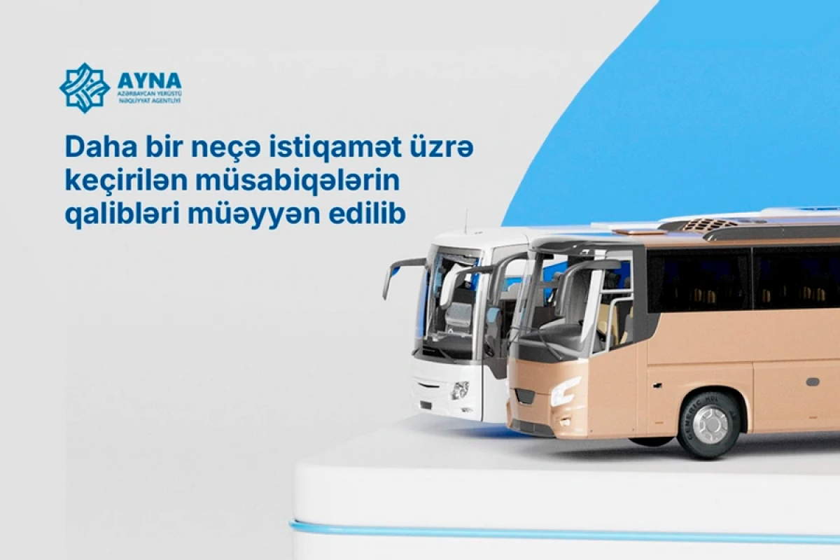 Şəhərlərarası marşrutlar üzrə müsabiqələrin qalibləri müəyyən edildi
