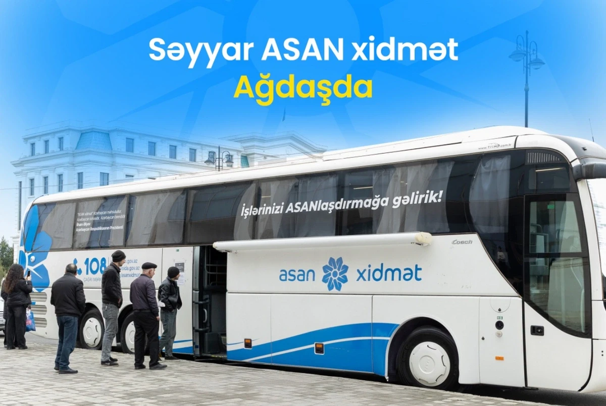 Səyyar ASAN xidmət Ağdaşda fəaliyyətə başladı — 4