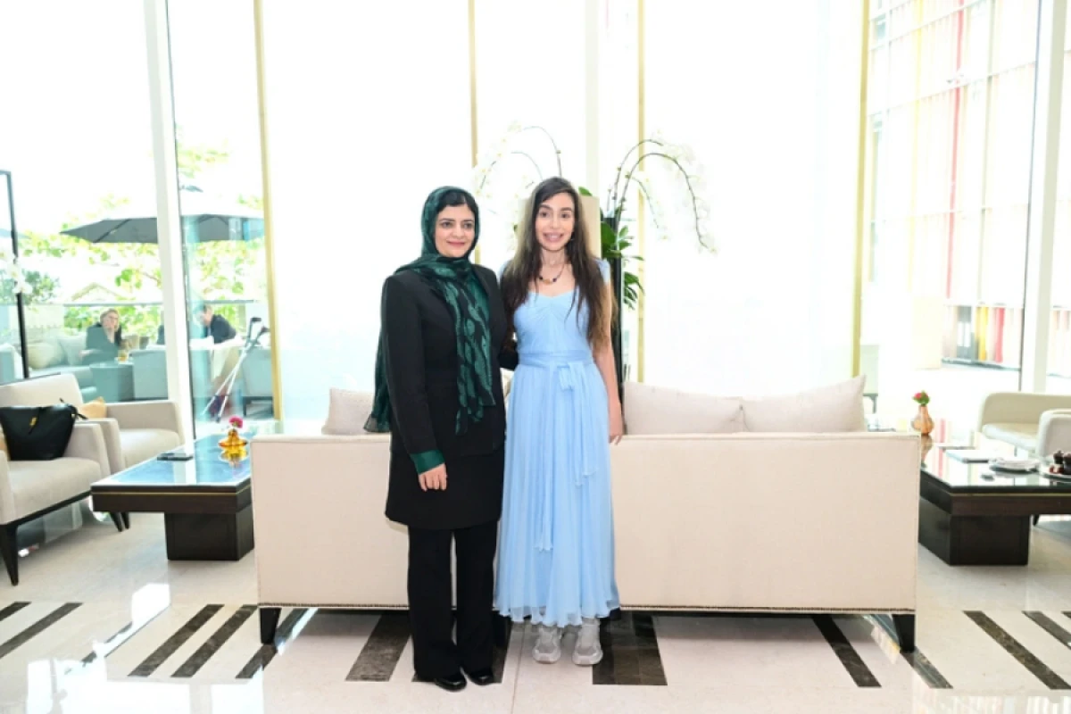 Leyla Əliyeva Zarqa Yaftalı ilə görüşdü