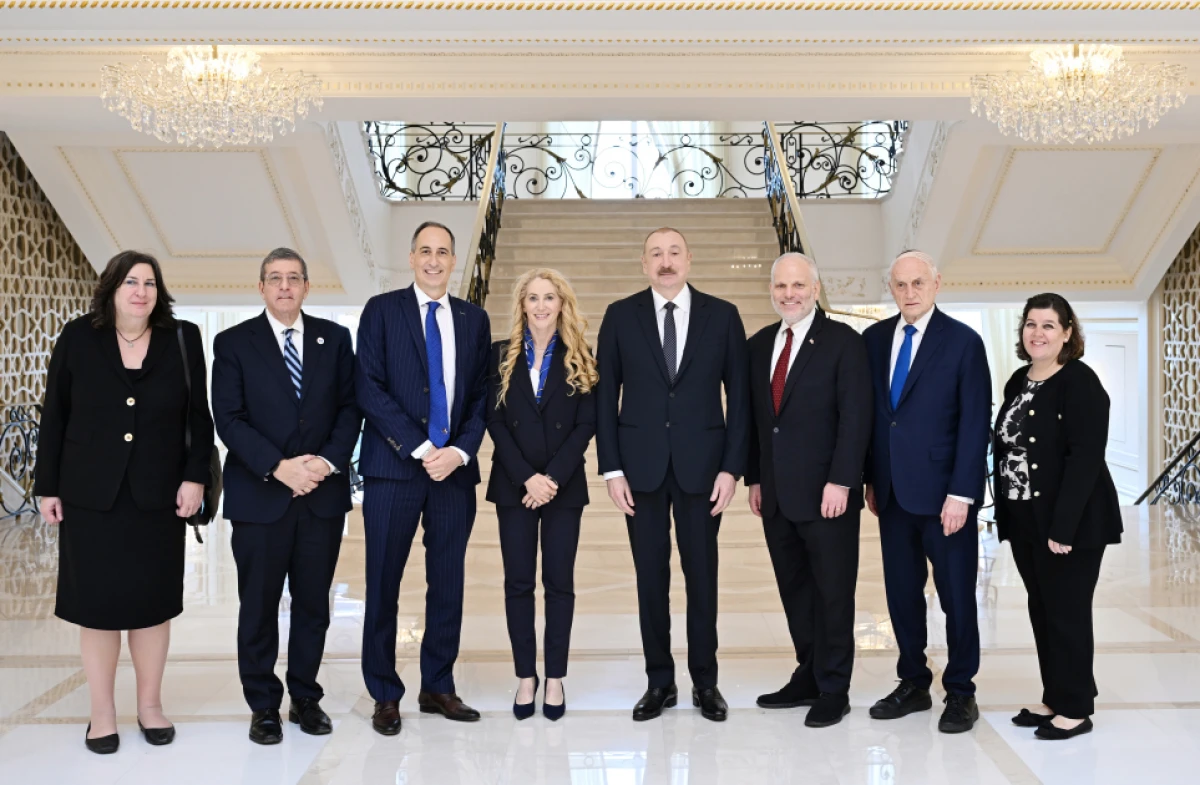 Prezident İlham Əliyev ABŞ-nin Əsas Amerika Yəhudi Təşkilatlarının Prezidentləri Konfransının nümayəndə heyətini qəbul etdi — 1