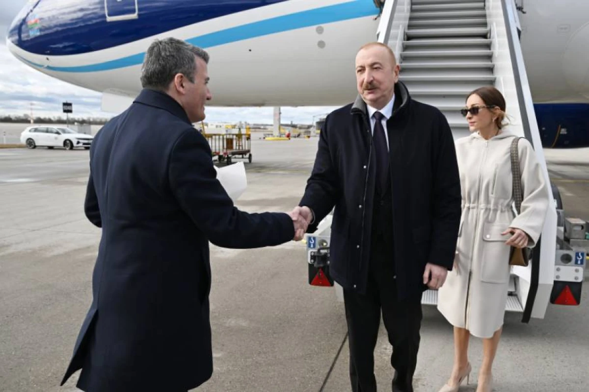 Prezident İlham Əliyev Almaniyaya səfərə gəldi
