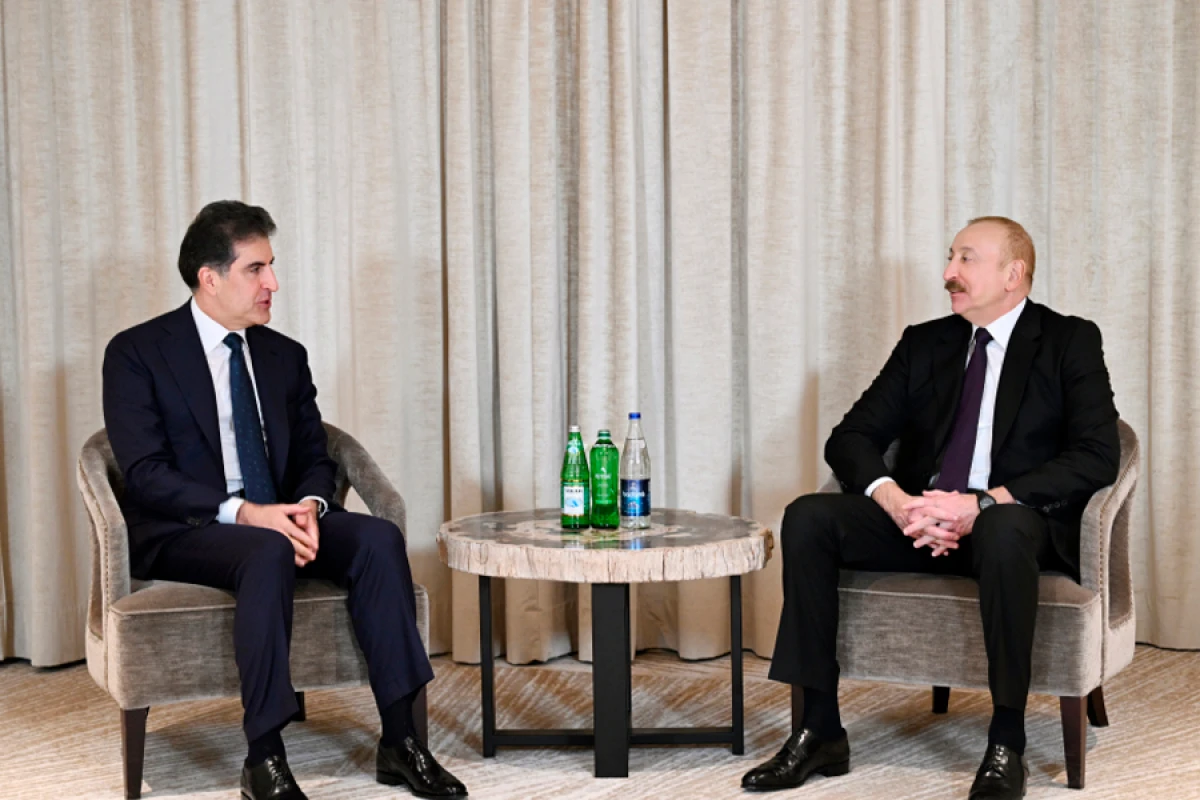 Prezident İlham Əliyev Neçirvan Bərzani ilə görüşdü