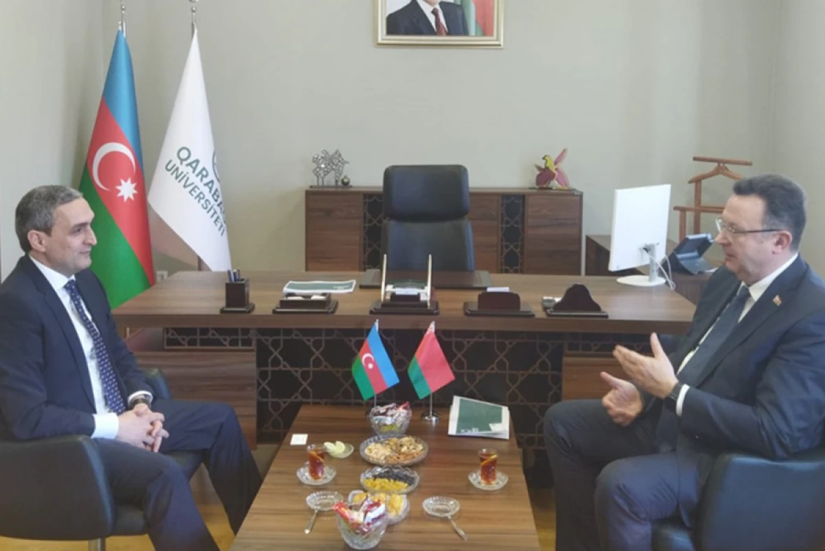 Belarus səfiri Qarabağ Universitetində oldu