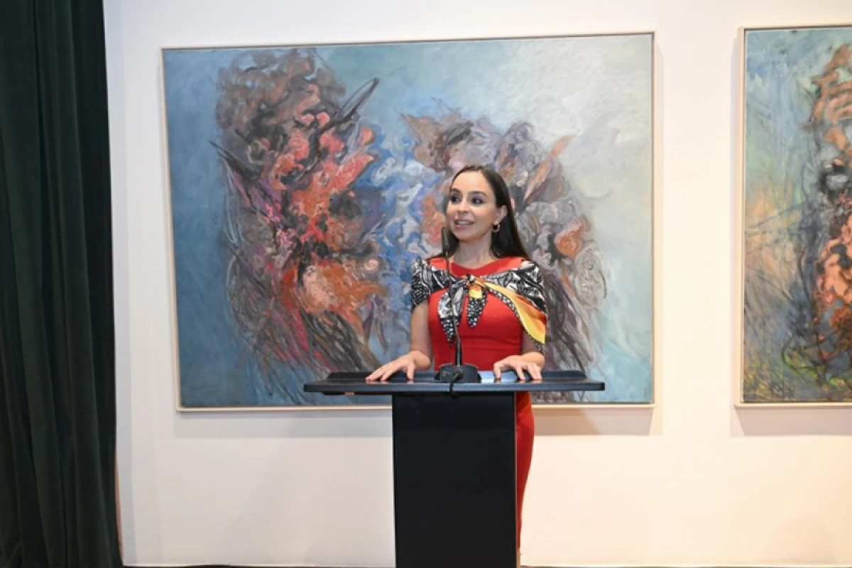 Leyla Əliyeva və Arzu Əliyeva Tiranada beynəlxalq incəsənət sərgisinin açılışında iştirak etdilər - FOTO