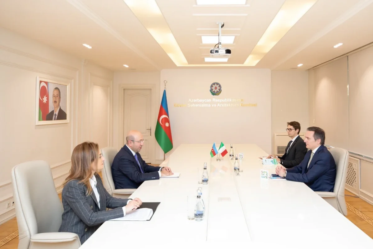 Anar Quliyev italiyalı səfirlə görüşdü