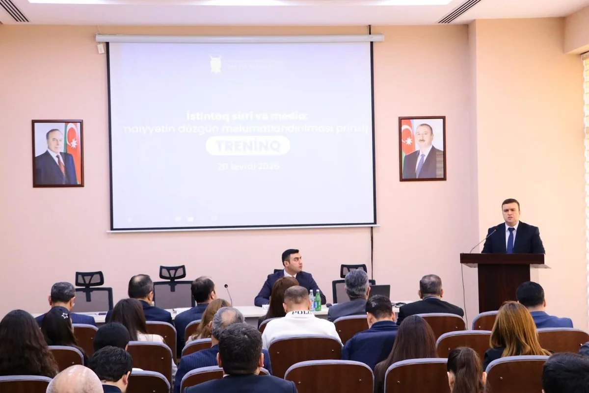 Baş Prokurorluqda media nümayəndələri üçün treninq keçirildi — 1