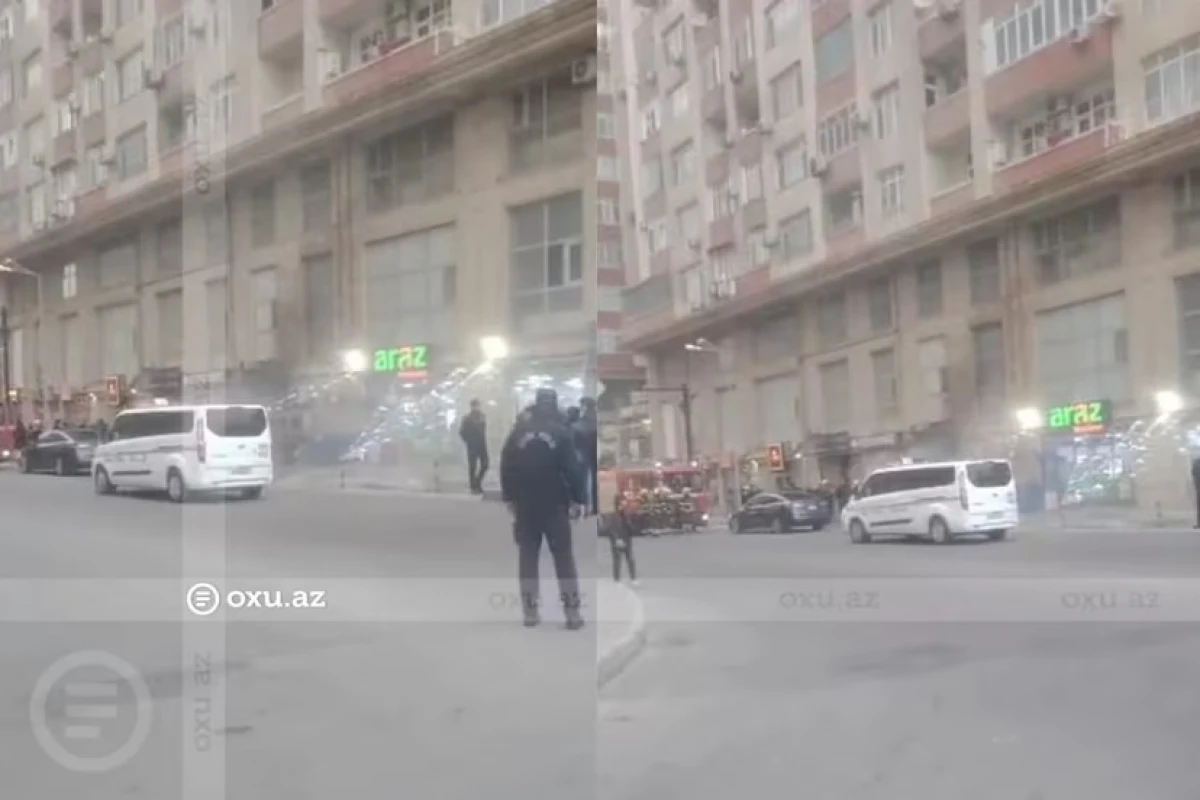 Bakıda gül mağazasında PARTLAYIŞ BAŞ VERDİ — 1