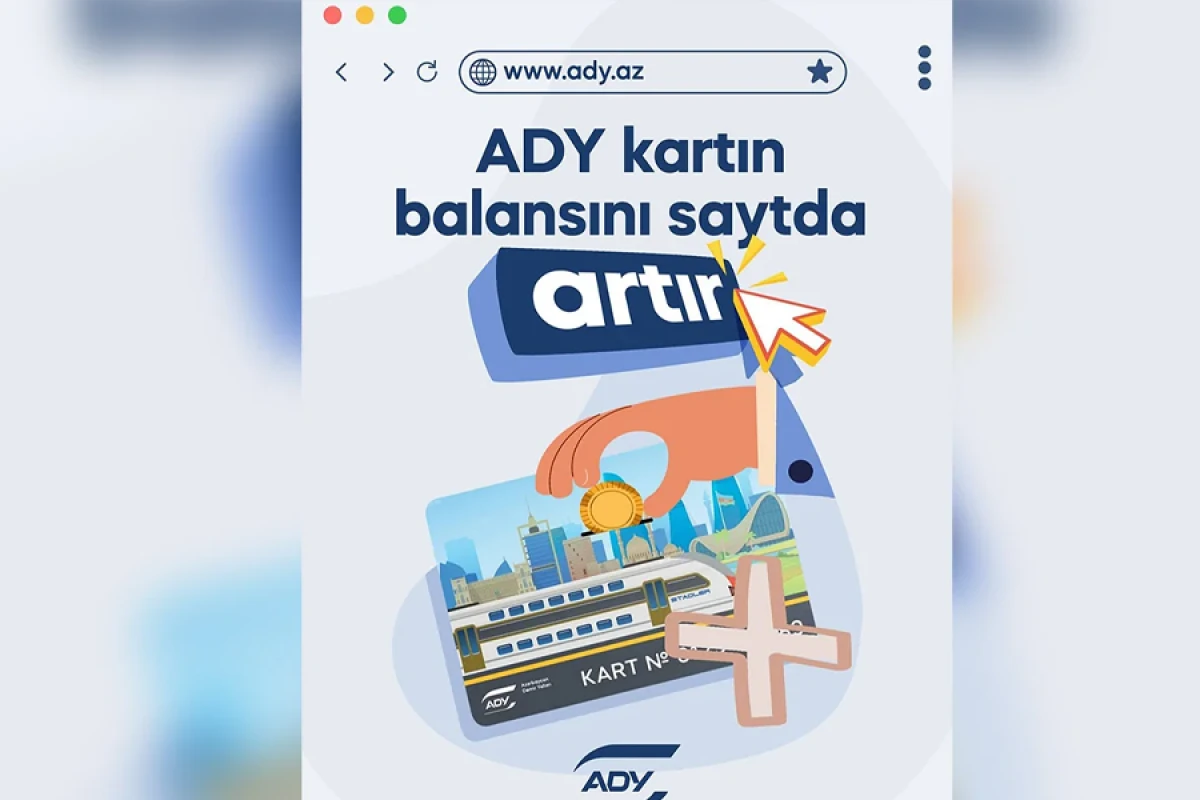 Gediş kartının balansını rəqəmsal artırmaq mümkündür