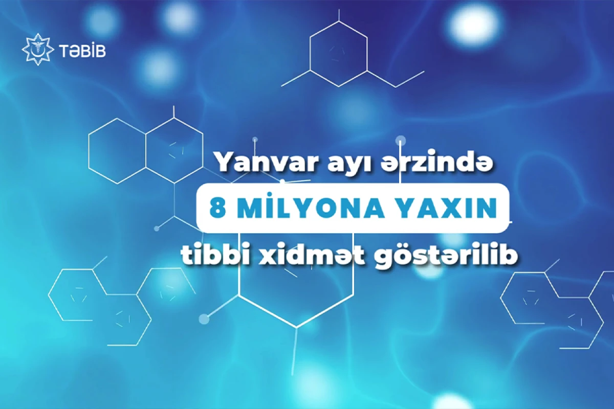 Ötən ay TƏBİB 8 milyona yaxın tibbi xidmət göstərib