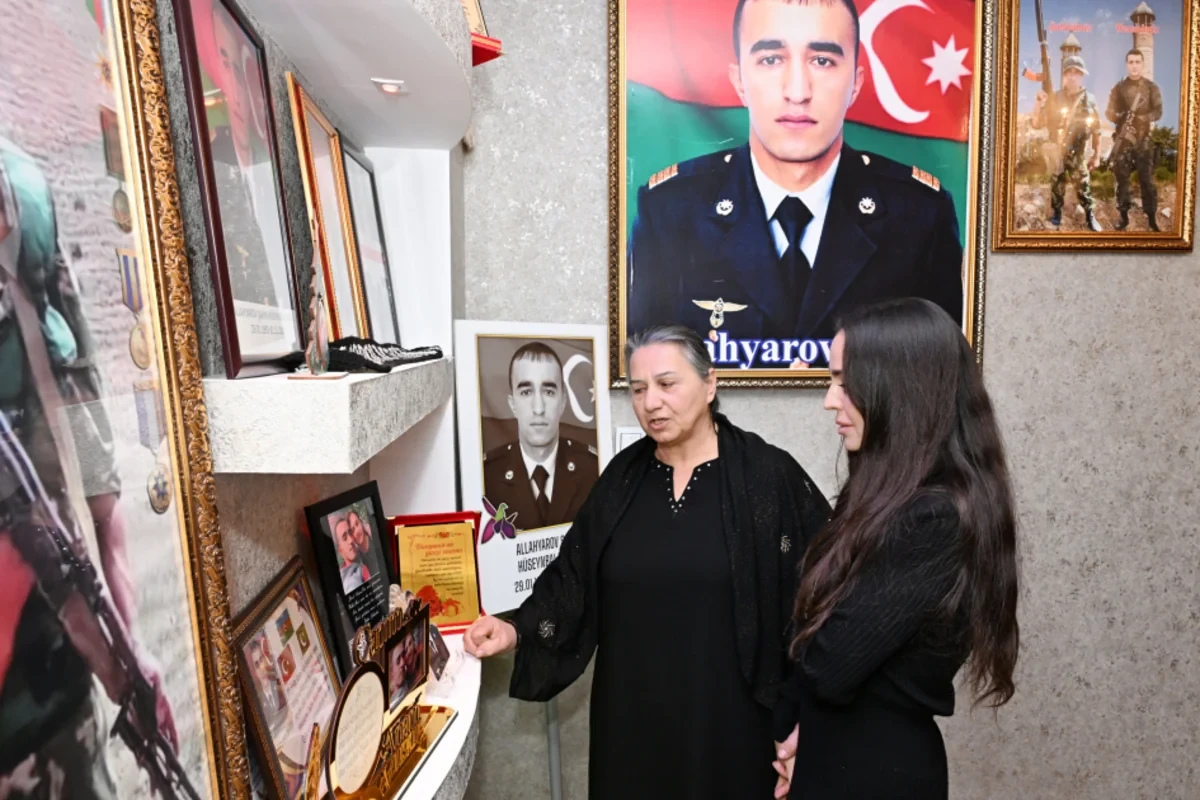 Leyla Əliyeva Vətən Müharibəsi Qəhrəmanı Şahin Allahyarovun ailəsini ziyarət etdi — 4