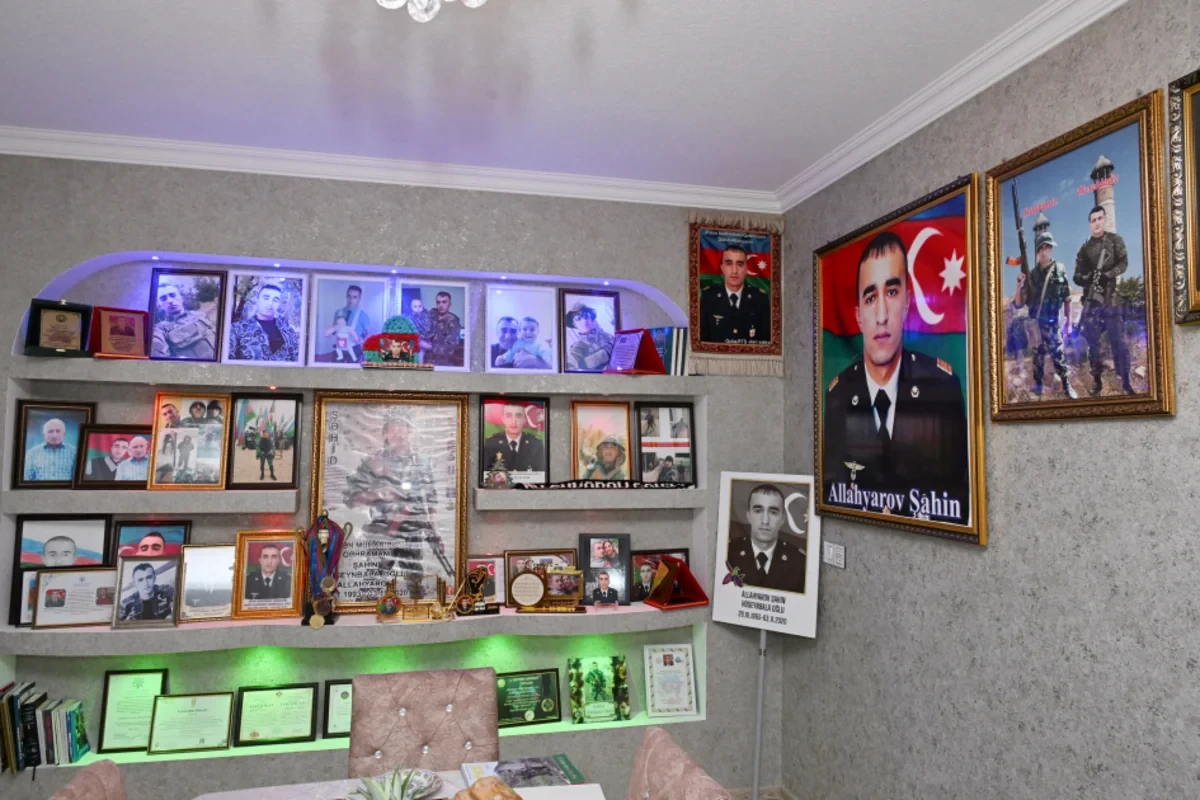 Leyla Əliyeva Vətən Müharibəsi Qəhrəmanı Şahin Allahyarovun ailəsini ziyarət etdi — 7