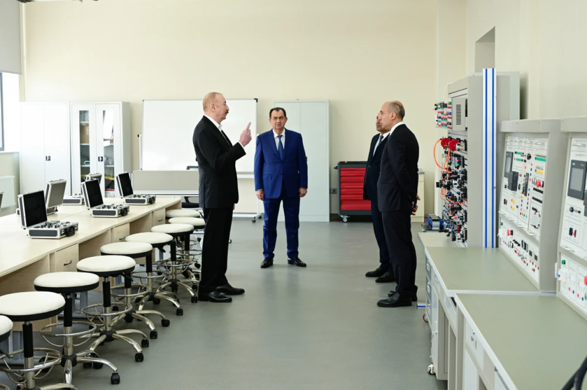 Prezident İlham Əliyev Lənkəran Dövlət Peşə Təhsil Mərkəzinin açılışında iştirak etdi — 1