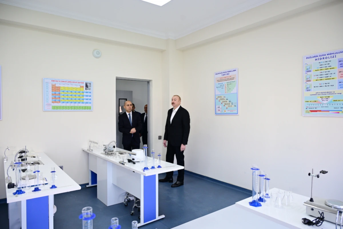 Prezident İlham Əliyev Lənkəran Dövlət Peşə Təhsil Mərkəzinin açılışında iştirak etdi — 6