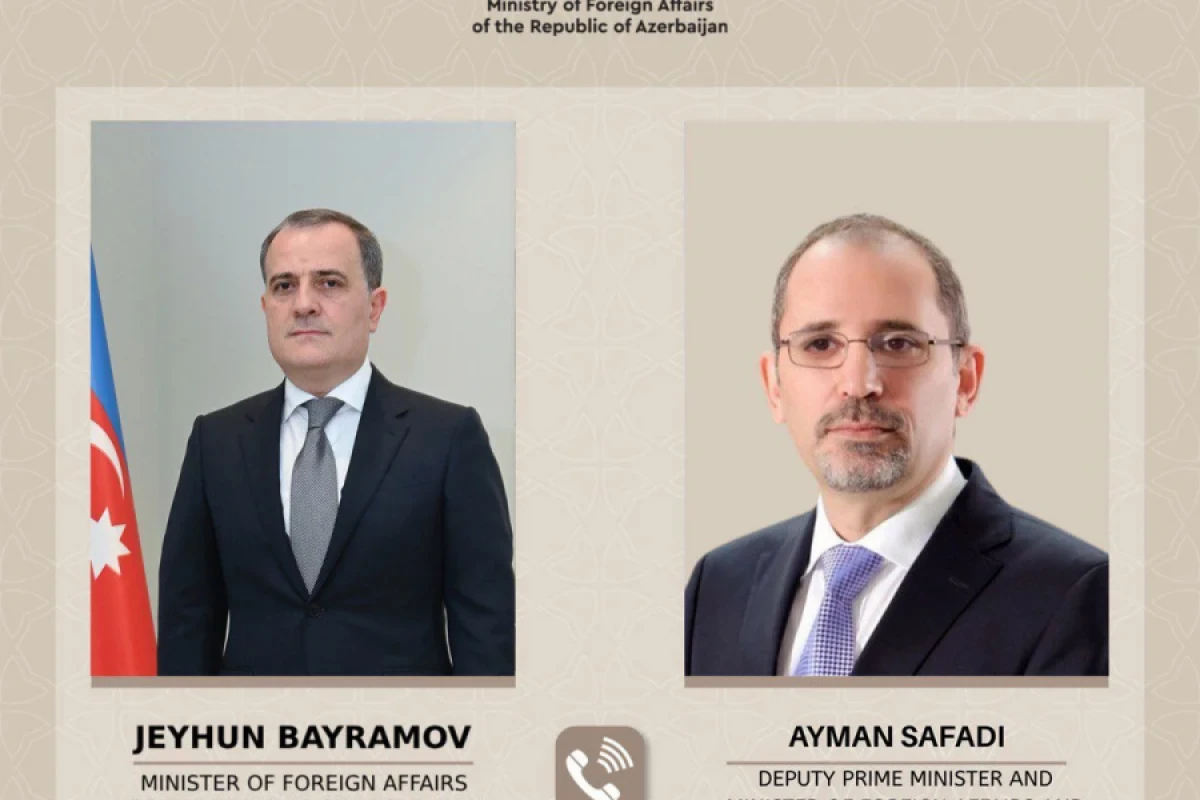 Ceyhun Bayramov iordaniyalı həmkarı ilə Yaxın Şərqdəki mövcud vəziyyəti müzakirə etdi