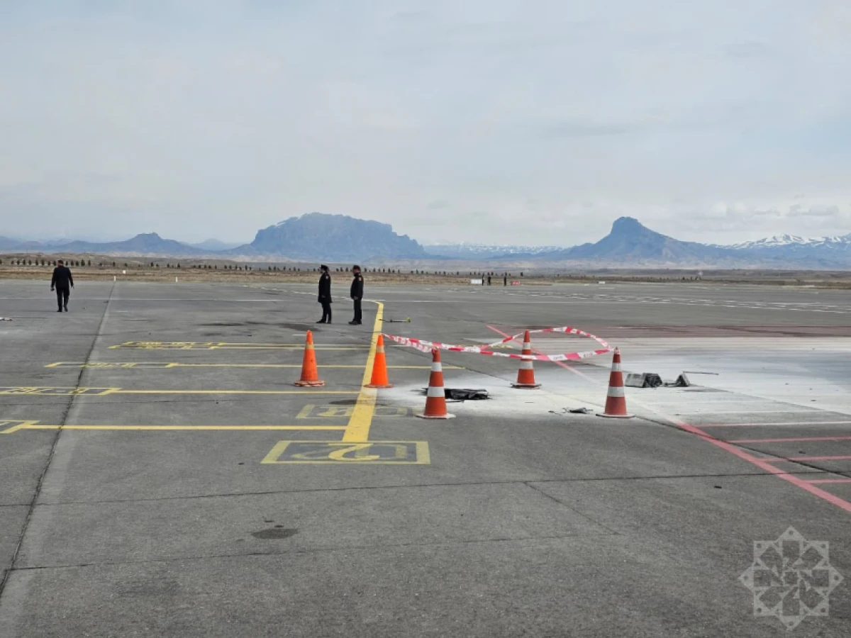 Naxçıvan aeroportuna düşən dronun qalıqları - (FOTO/VİDEO) — 2