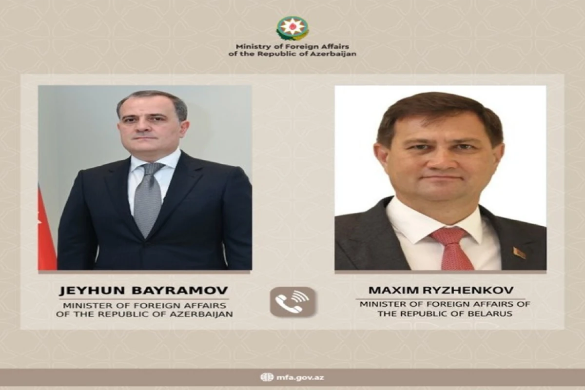 Belarusun xarici işlər naziri Ceyhun Bayramova zəng etdi