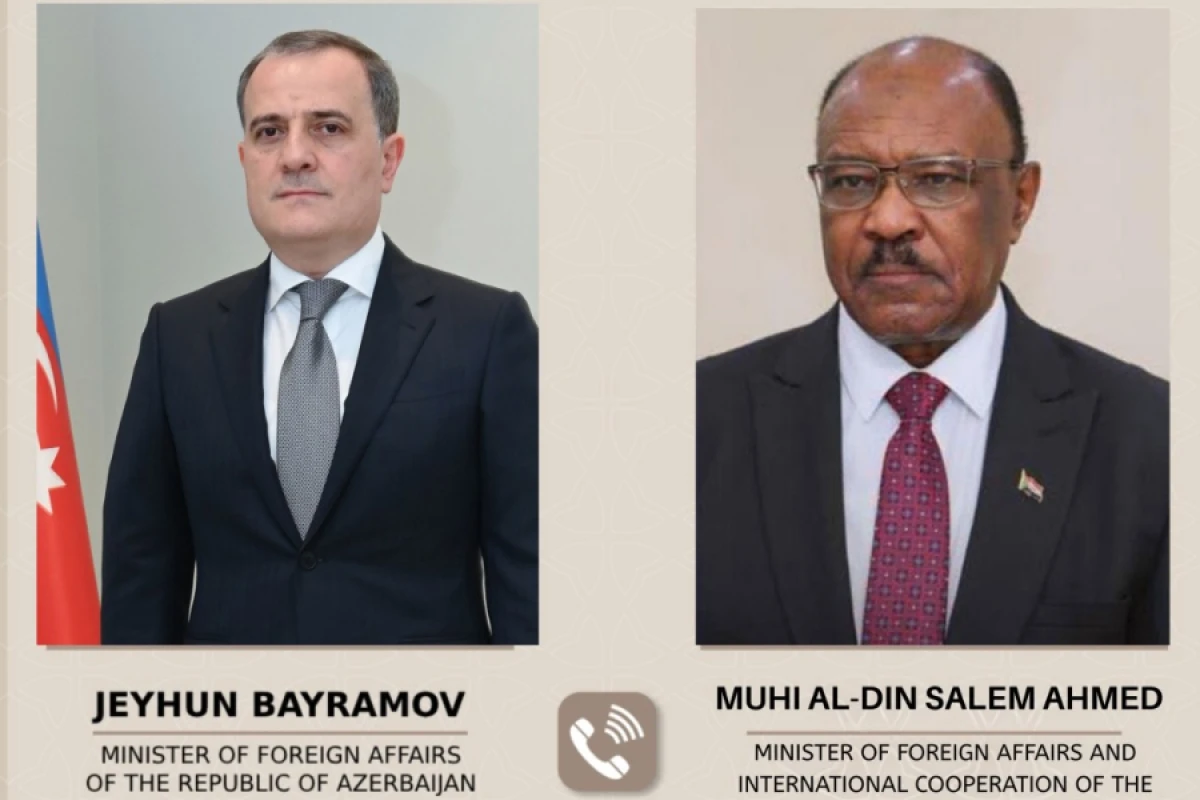 Sudanın xarici işlər naziri Ceyhun Bayramova zəng vurdu
