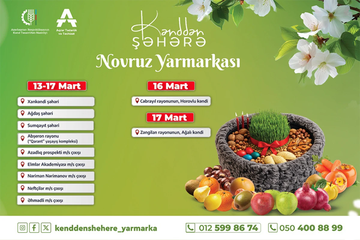 "Kənddən Şəhərə" Novruz yarmarkası təşkil ediləcək