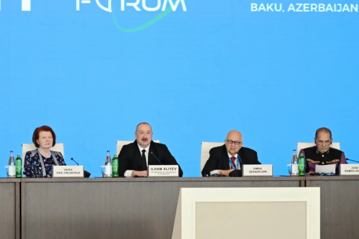 İlham Əliyev XIII Qlobal Bakı Forumu ilə bağlı paylaşım etdi - VİDEO