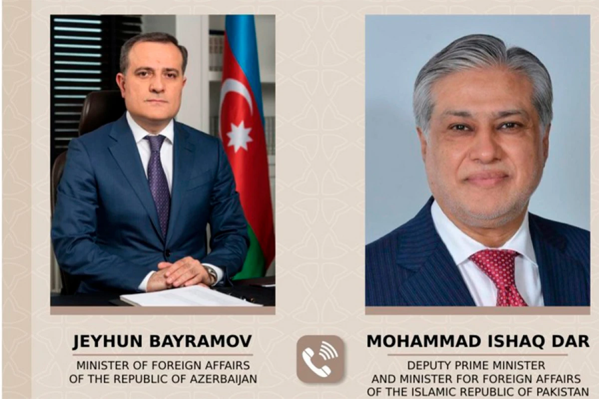 Ceyhun Bayramov pakistanlı həmkarı ilə telefon danışığı apardı
