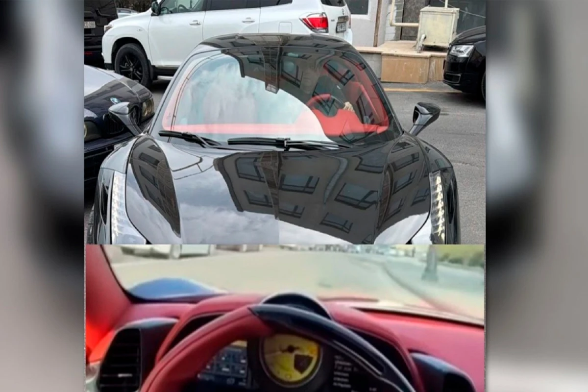 Avtobus zolağında hərəkət edən “Ferrari” saxlanıldı