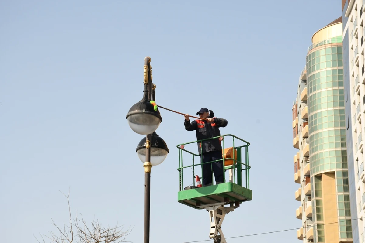 Bakıda Novruz ərəfəsində geniş təmizlik işləri aparıldı — 3