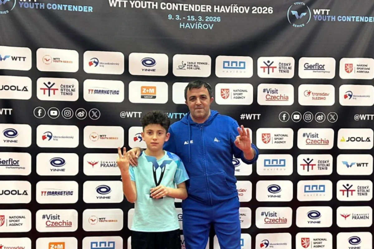 Stolüstü tennisçimiz beynəlxalq yarışda medal qazandı