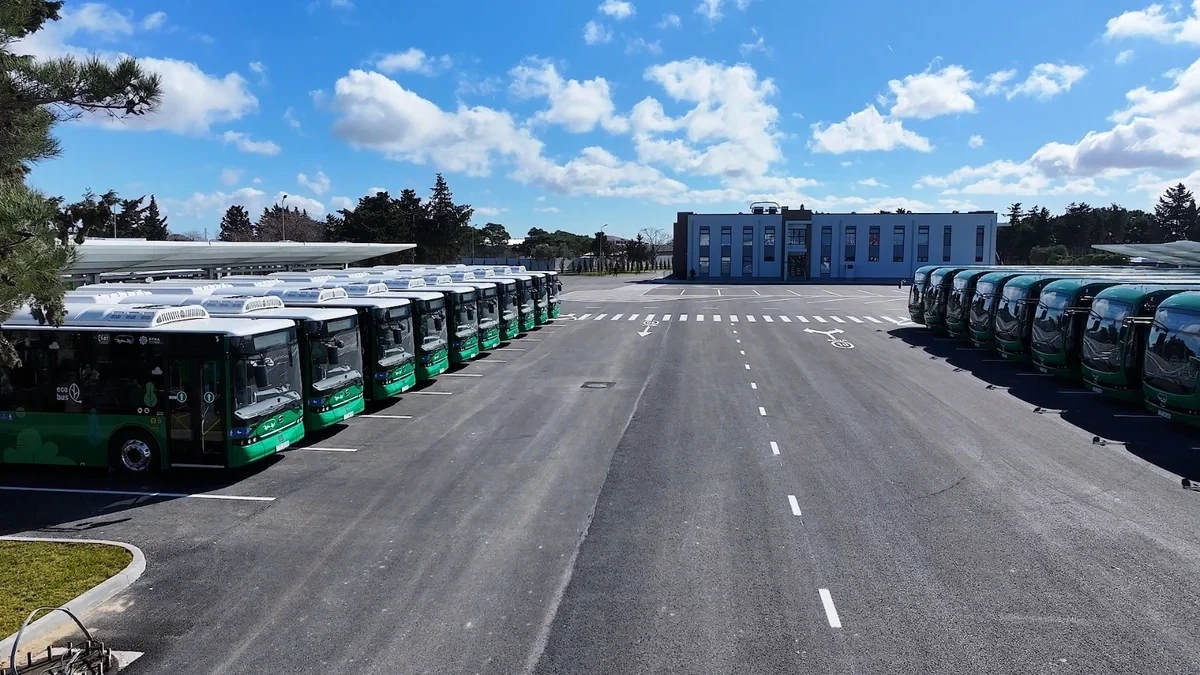 Daha 7 marşrut xəttinin avtobusları tam elektrikləşdirildi — 6