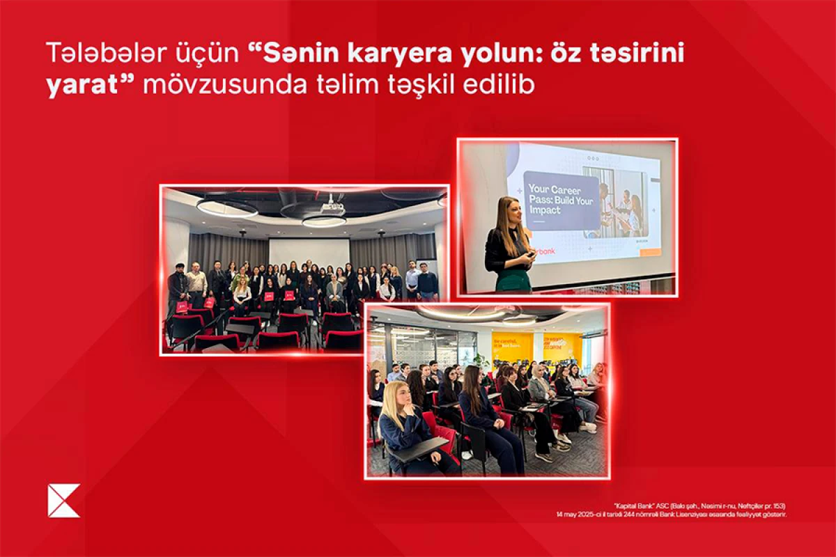“Sənin karyera yolun: öz təsirini yarat” mövzusunda təlim keçirildi