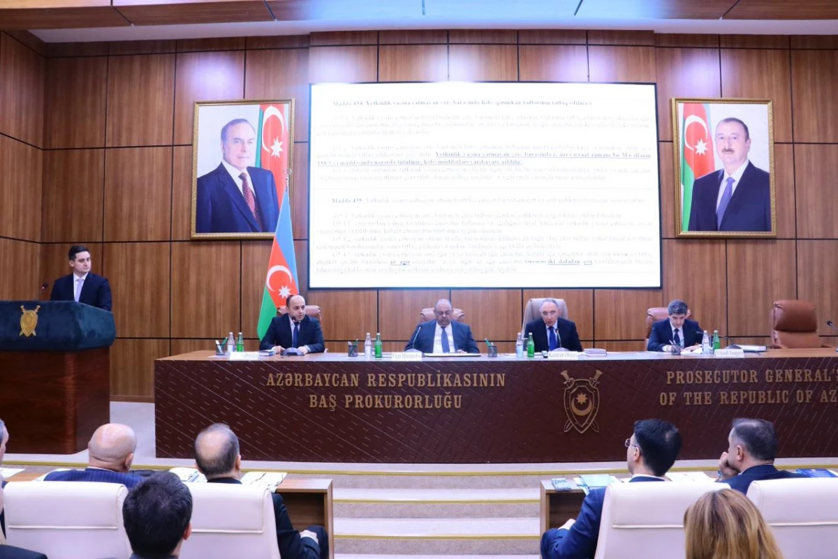 Baş prokuror yanında Elmi-Məsləhət Şurasının növbəti iclası keçirildi — 1