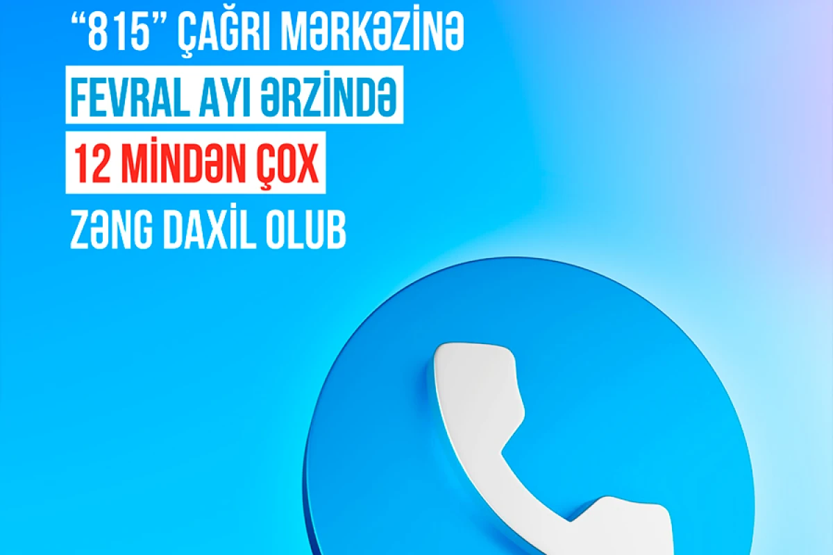 Ötən ay TƏBİB-in Çağrı Mərkəzinə 12 mindən çox zəng daxil olub